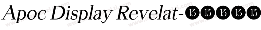 Apoc Display Revelat字体转换